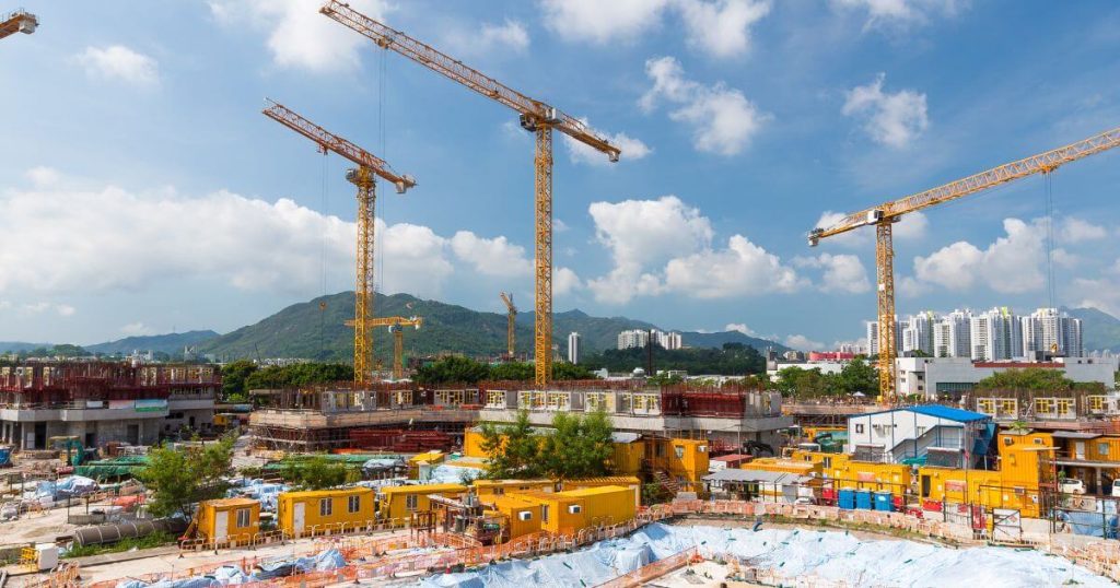 道路用地施工現場景象